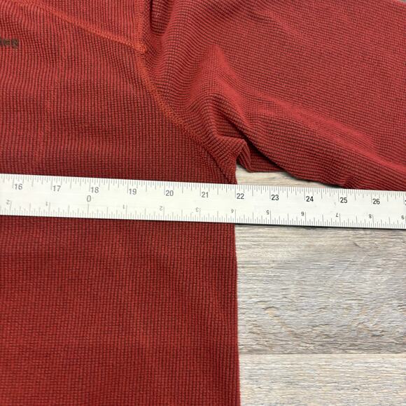 Eddie Bauer Brick Red Mens Large‎ Quarter Zip Mock Neck Knit Pullover Sweater - Picture 7 of 11